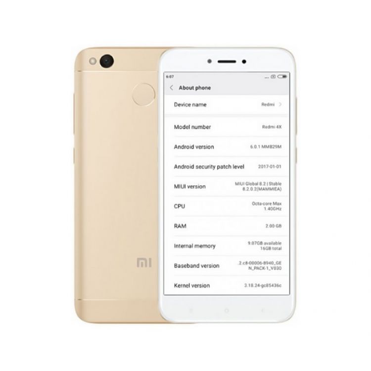 Xiaomi Redmi 4x 2/16GB Gold 2/16GB